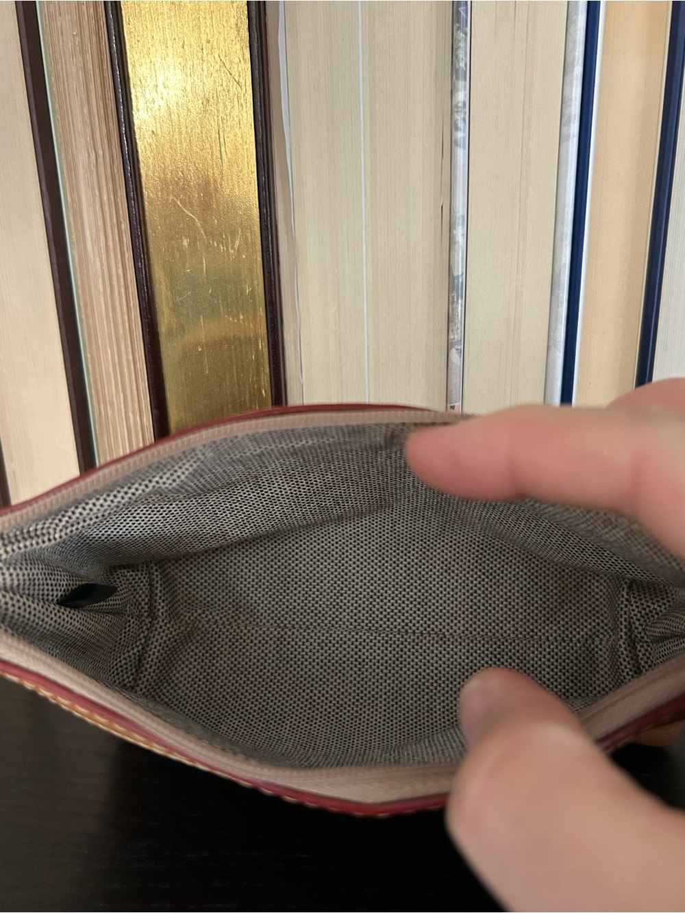 Dooney & Bourke Brown and Tan Cosmetics Bag - Picture 8 of 12